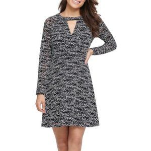 Kensie - Lace Keyhole Long Sleeve Sheath Dress 8